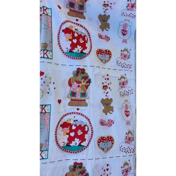 Sue Dreamer 1993 Fabric Country 9 Sew Panels Valentine - Picture 4 of 7